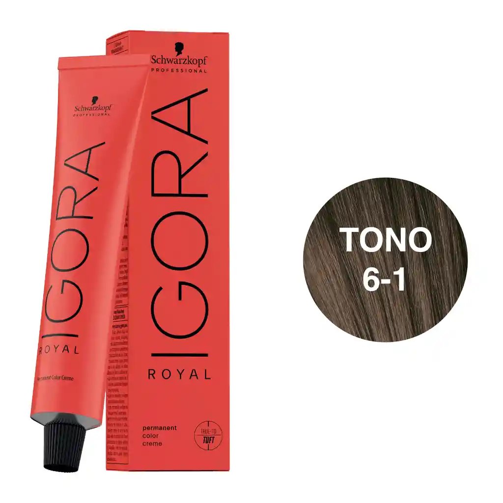 Igora Royal Tono 6-1 Rubio Oscuro Ceniza 60ml