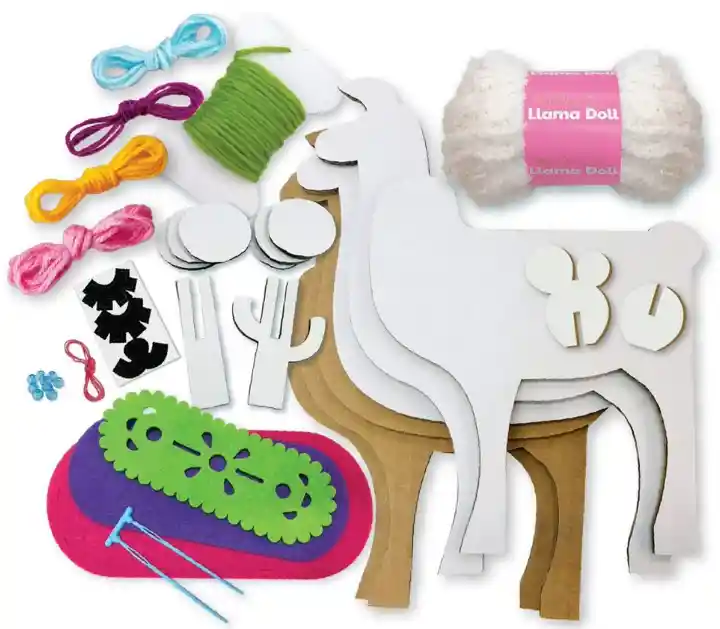 Kit De Arte Haz Tu Propio Muñeco Llama Manualidades Niñas