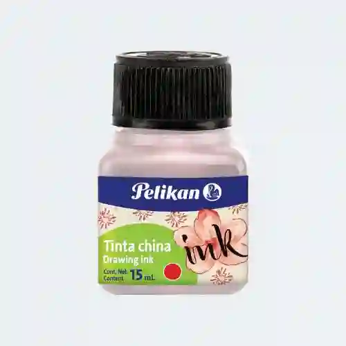 Tinta China Pelikan X 15 Ml Rojo