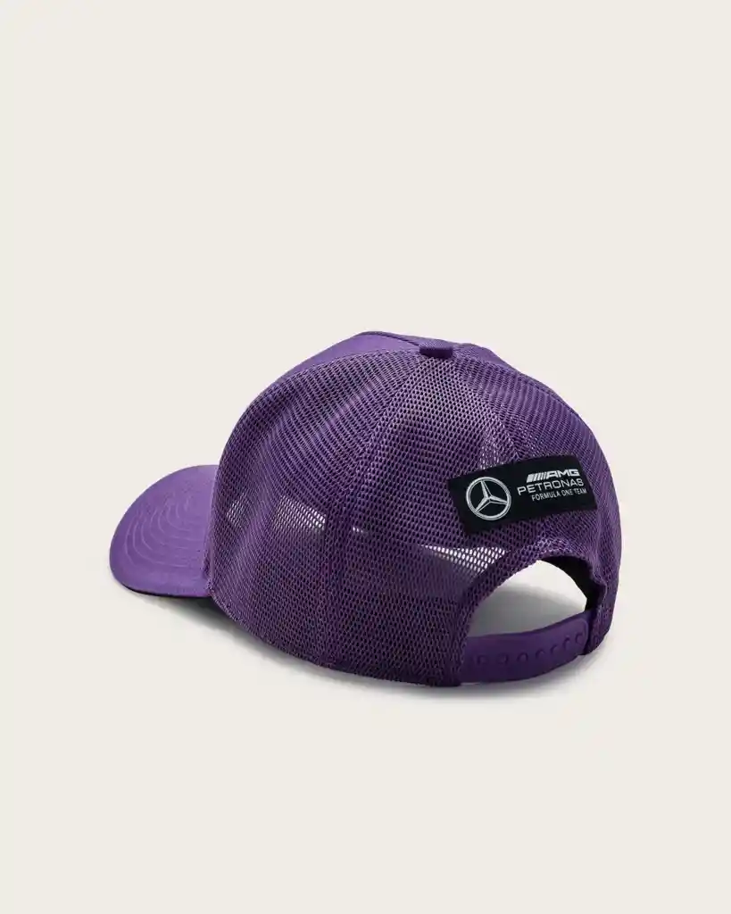 Gorra Mercedes - Amg Lh Hamilton 2023 Trucker Purple