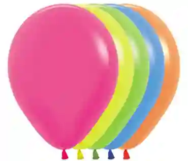 R-12 Globos Bombas Fiesta Sempertex Neon Colores Surtidos X12 Globos