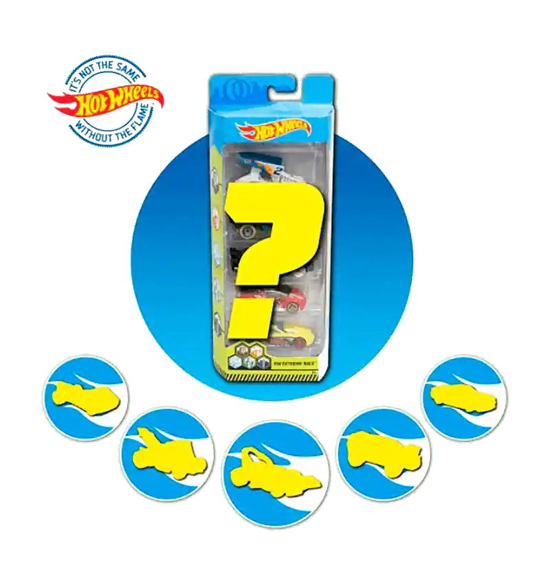 Pack 5 Carros Hot Wheels Surtido