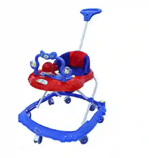 Caminador Bebe Musical Luces Con Guía Ballena Azul + Rojo