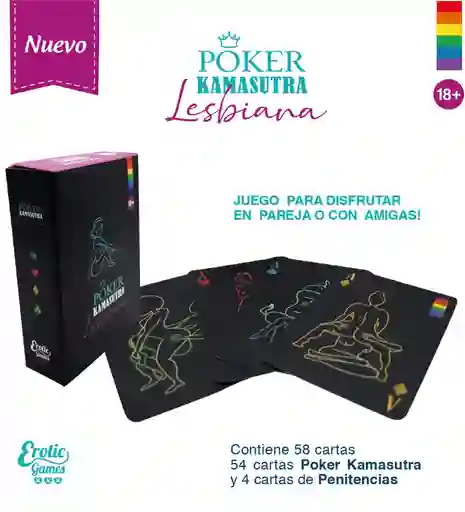 Juego De Cartas Eróticas Poker Kamasutra Lesbico