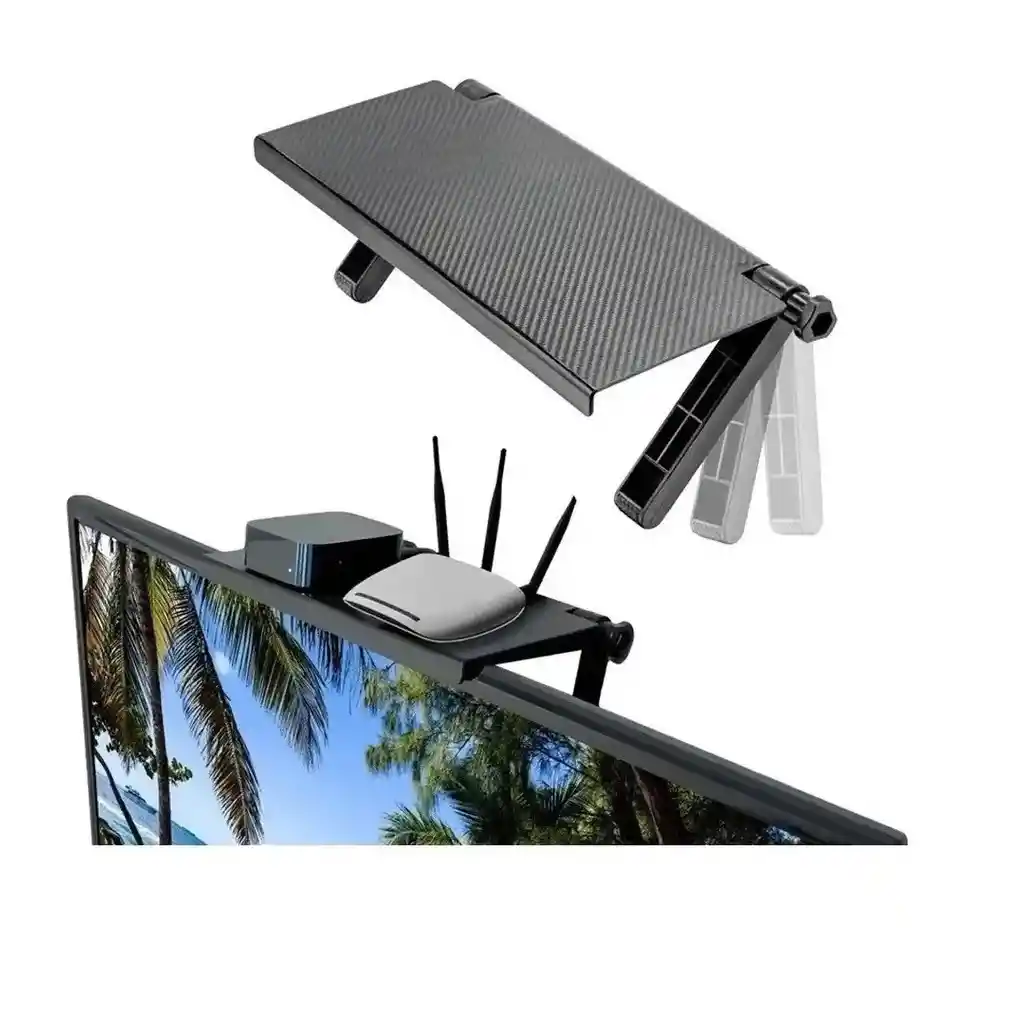 Estante Soporte Ajustable Plegable Pantalla Para Tv Pc Dvd.