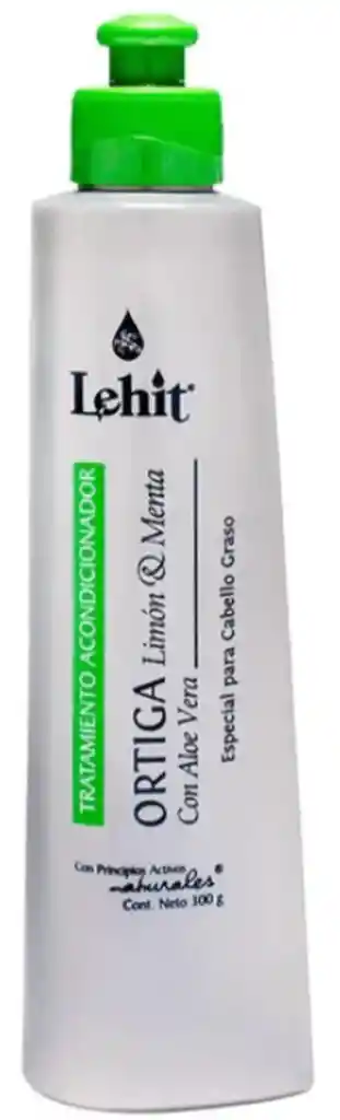  Tratamiento Acondicionador Con Ortiga Limon Y Menta 300 Gr Lehit  