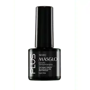 Negro - Esmalte Semipermante Masglo Plus 8 Ml