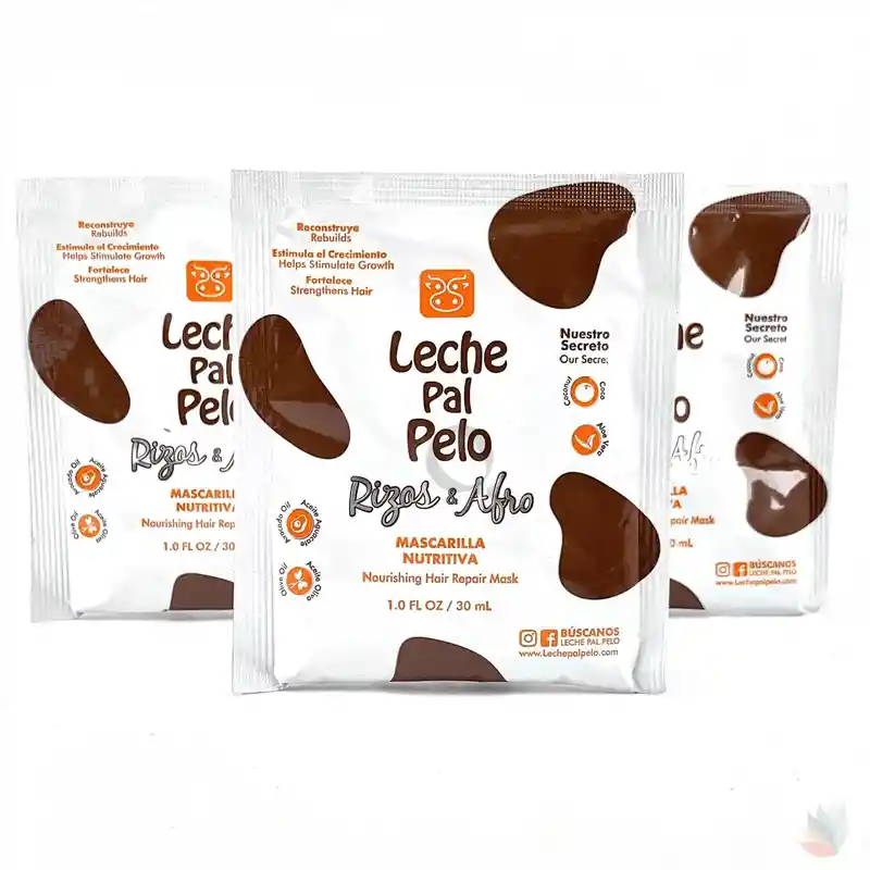 Leche Pal Pelo Rizos & Afro Mascarilla Nutritiva 30 Ml Sachet