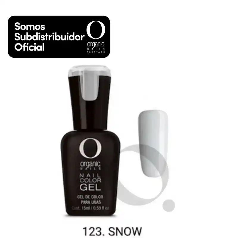  Color Gel Org 123 Snow 15 Ml. ORGANIC NAILS 