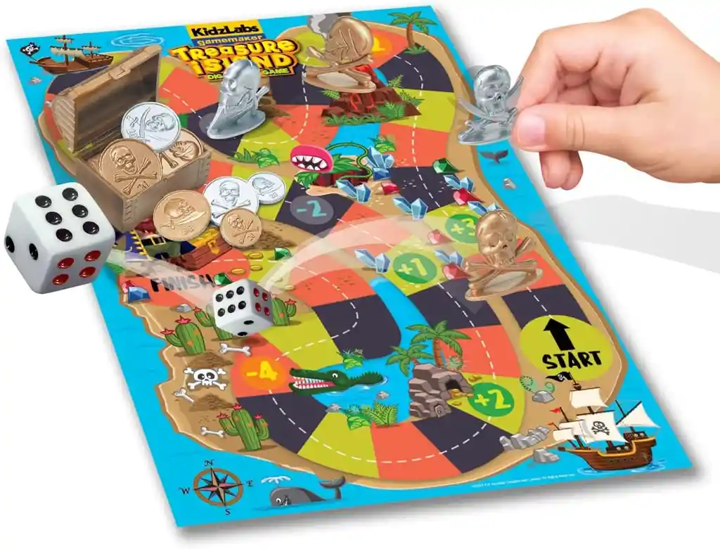 Juego De Mesa La Isla Del Tesoro Excavación Para Niños