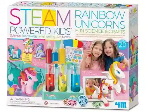 Kit De Arte Unicornios Arcoíris Juego Stem Para Niños Niñas