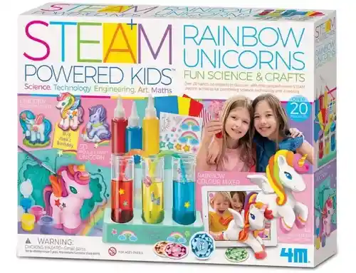 Kit De Arte Unicornios Arcoíris Juego Stem Para Niños Niñas