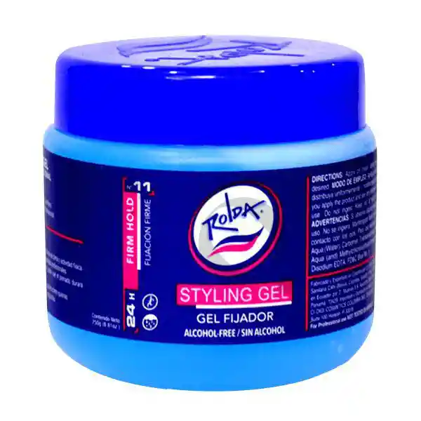 Rolda Gel Fijador Azul 250gr