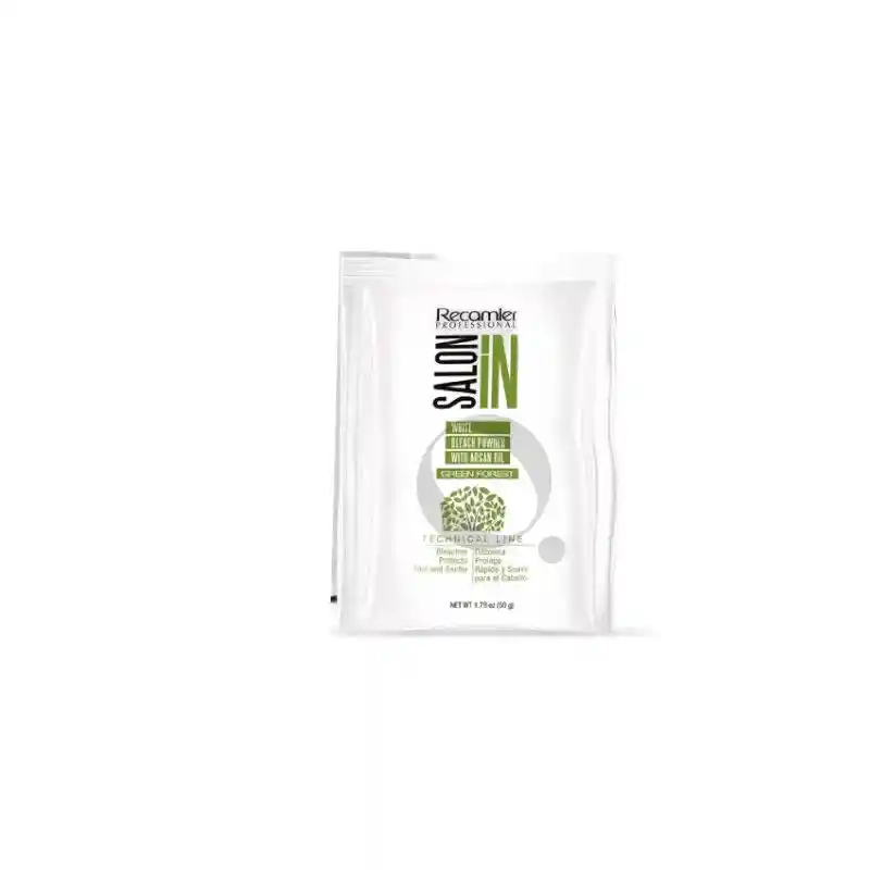 Green Forest White Bleach Powder With Argan Oil 50g - Salon In