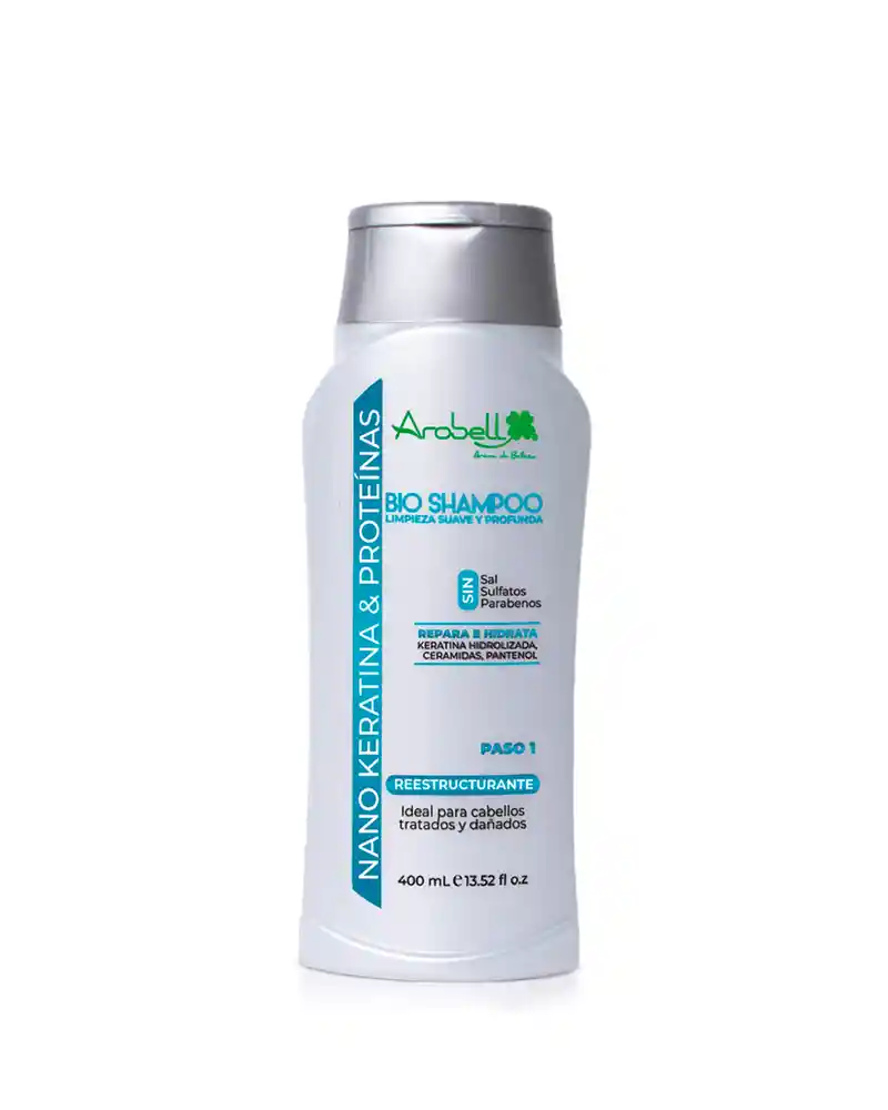 Bioshampoo Nanokeratina & Proteínas 400ml - Arobell