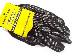 Guante Nylon Pvc X Par