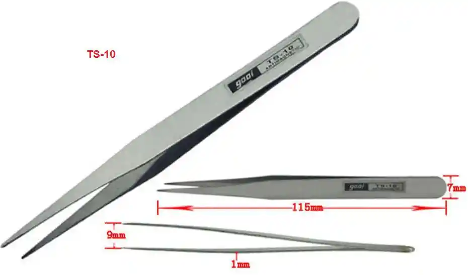 Pinza Precisión Recta St-10