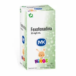 Mk Fexofenadina Suspensión Oral Para Niños Sabor a Fresa