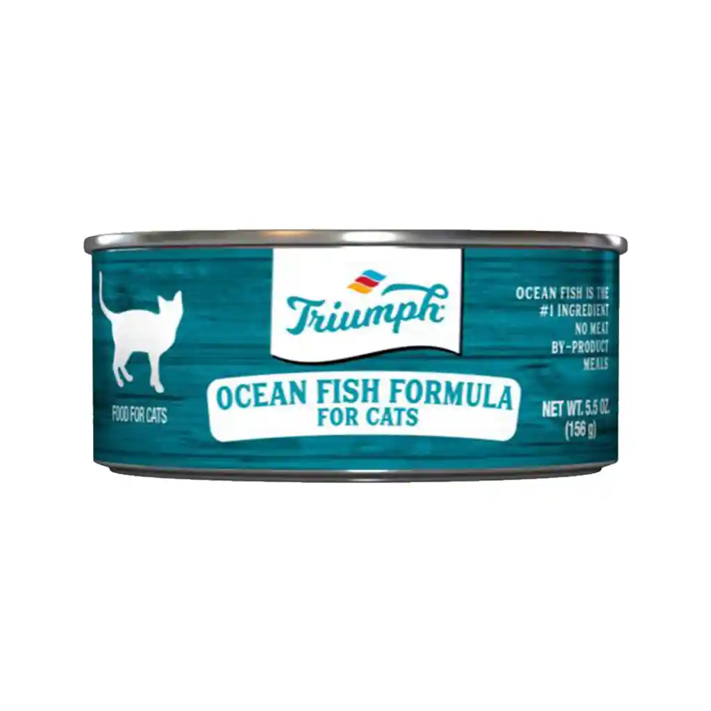 Triumph Cat Wild Spirit Lata Ocean Fish - Pescado Oceanico 5.5 Oz - 156 Gr