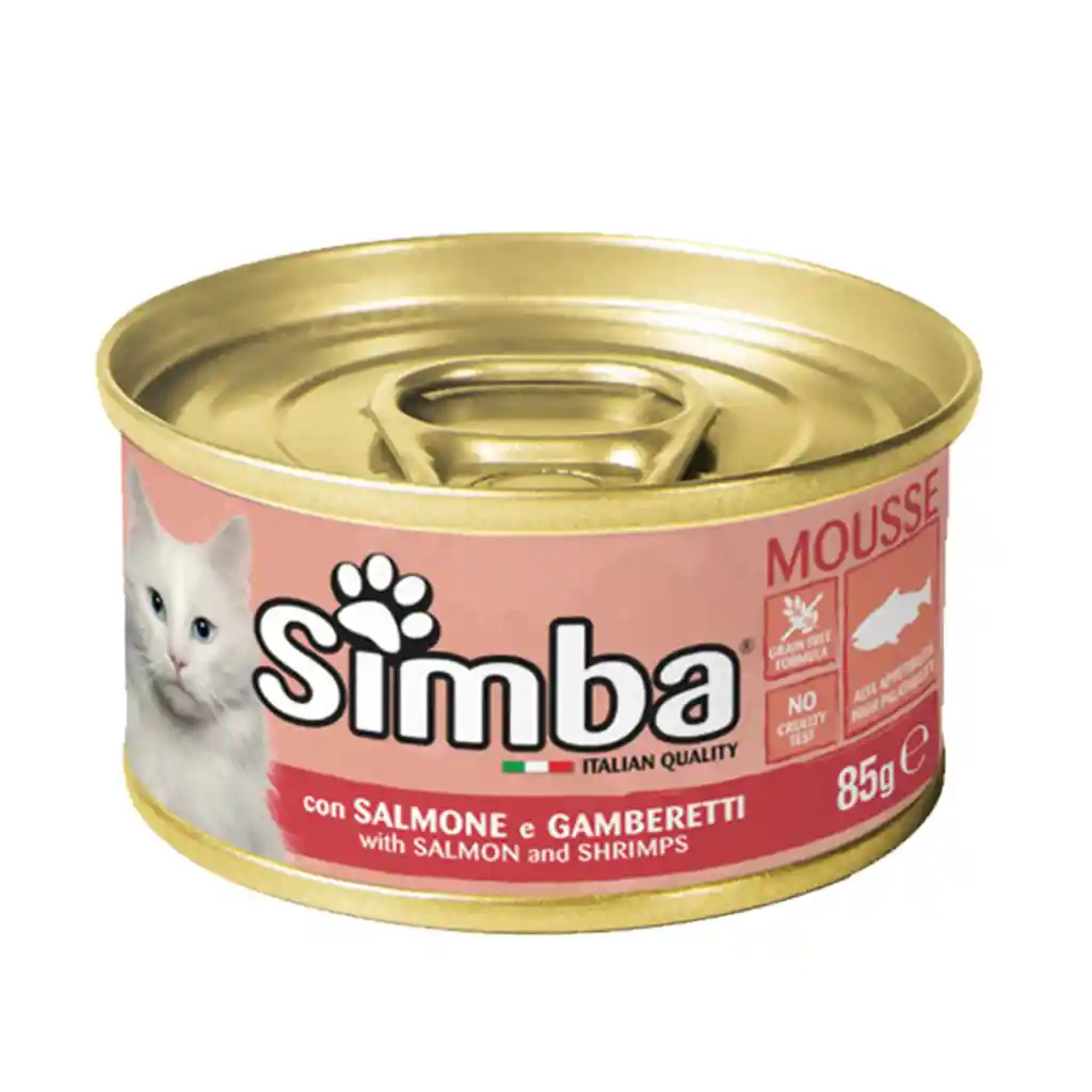 Simba Lata Mousse Salmon Con Camarones