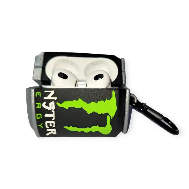 Estuche Para Airpods 3 Monster Energy Silicona Diseño 3d