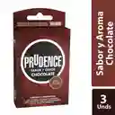 Condones Prudence Chocolate Sabor Y Color X 3 Unds