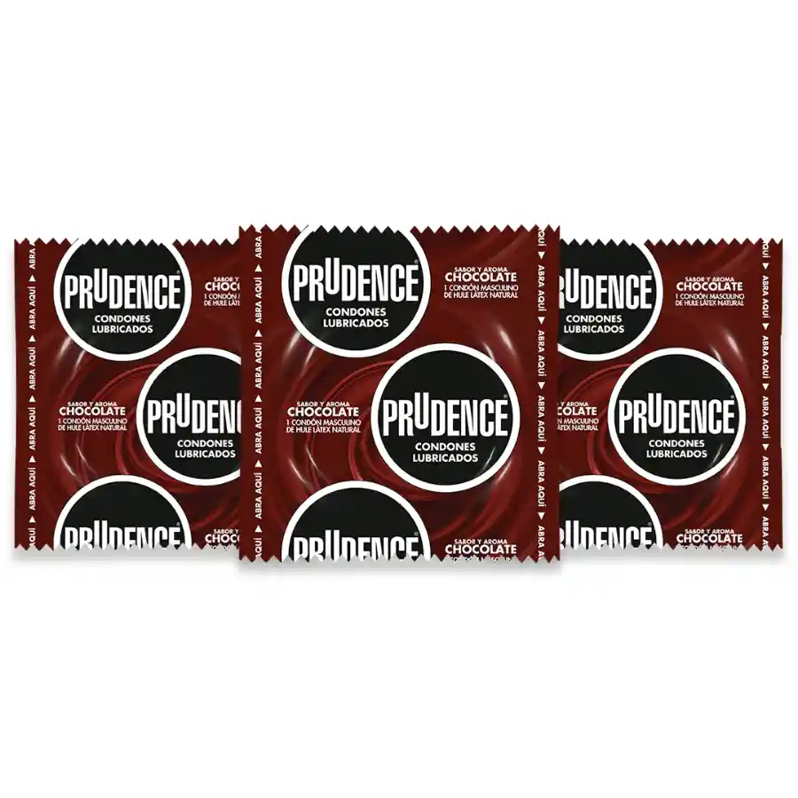 Condones Prudence Chocolate Sabor Y Color X 3 Unds