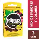 Condones Prudence Mix De Sabores Y Colores X 3 Unds