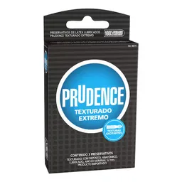 Condones Prudence Texturado Extremo X 3 Unds