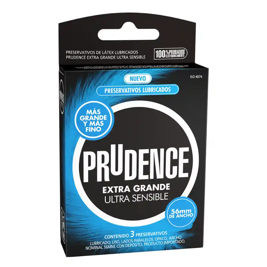 Condones Prudence Extra Grande Ultra Sensible X 3 Unds