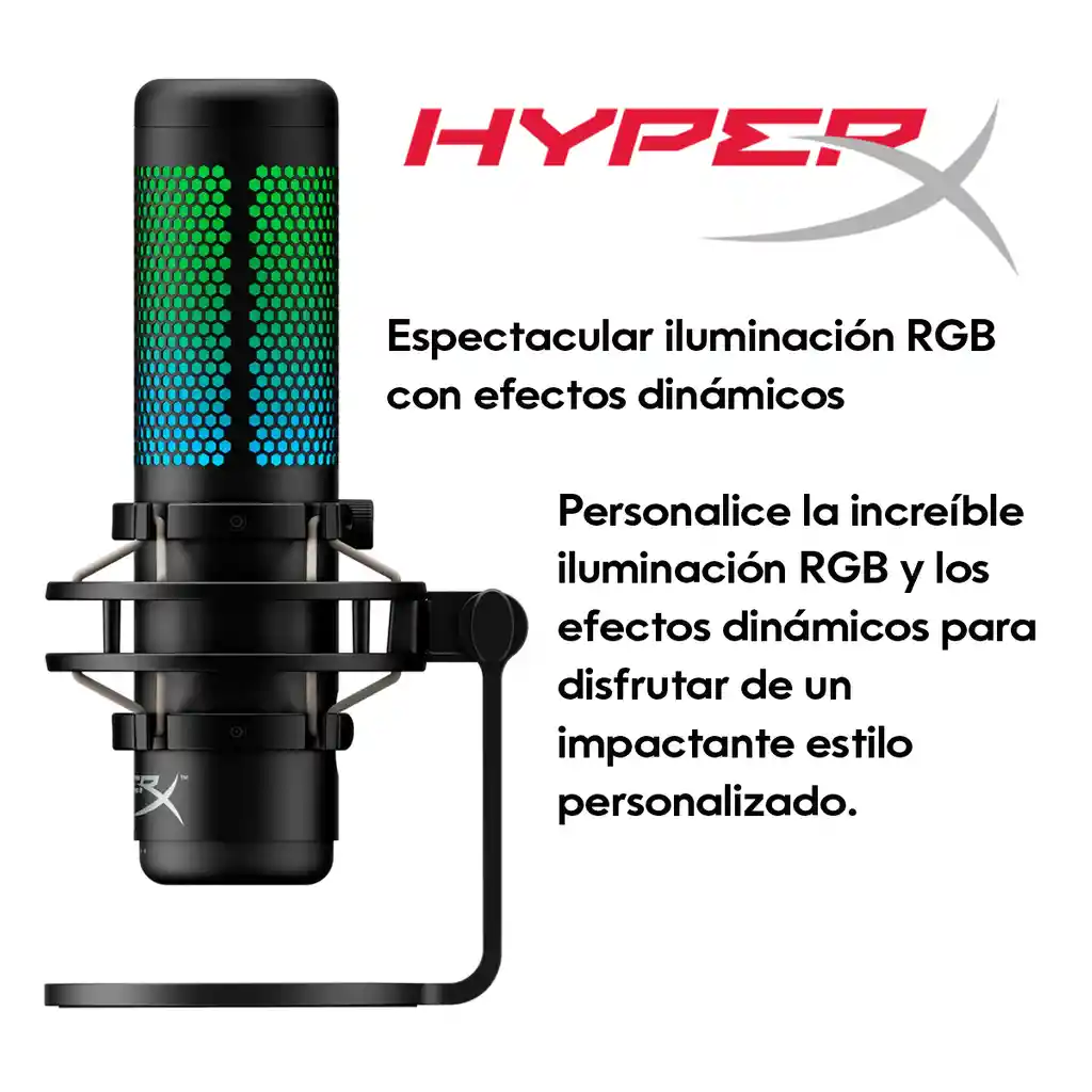 Micrófono Usb Multipatrón Gamer Streaming Hyperx Quadcast S
