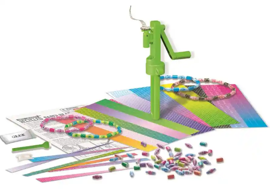 Kit Fabrica De Pulseras Y Manillas De Papel Juego Para Niñas