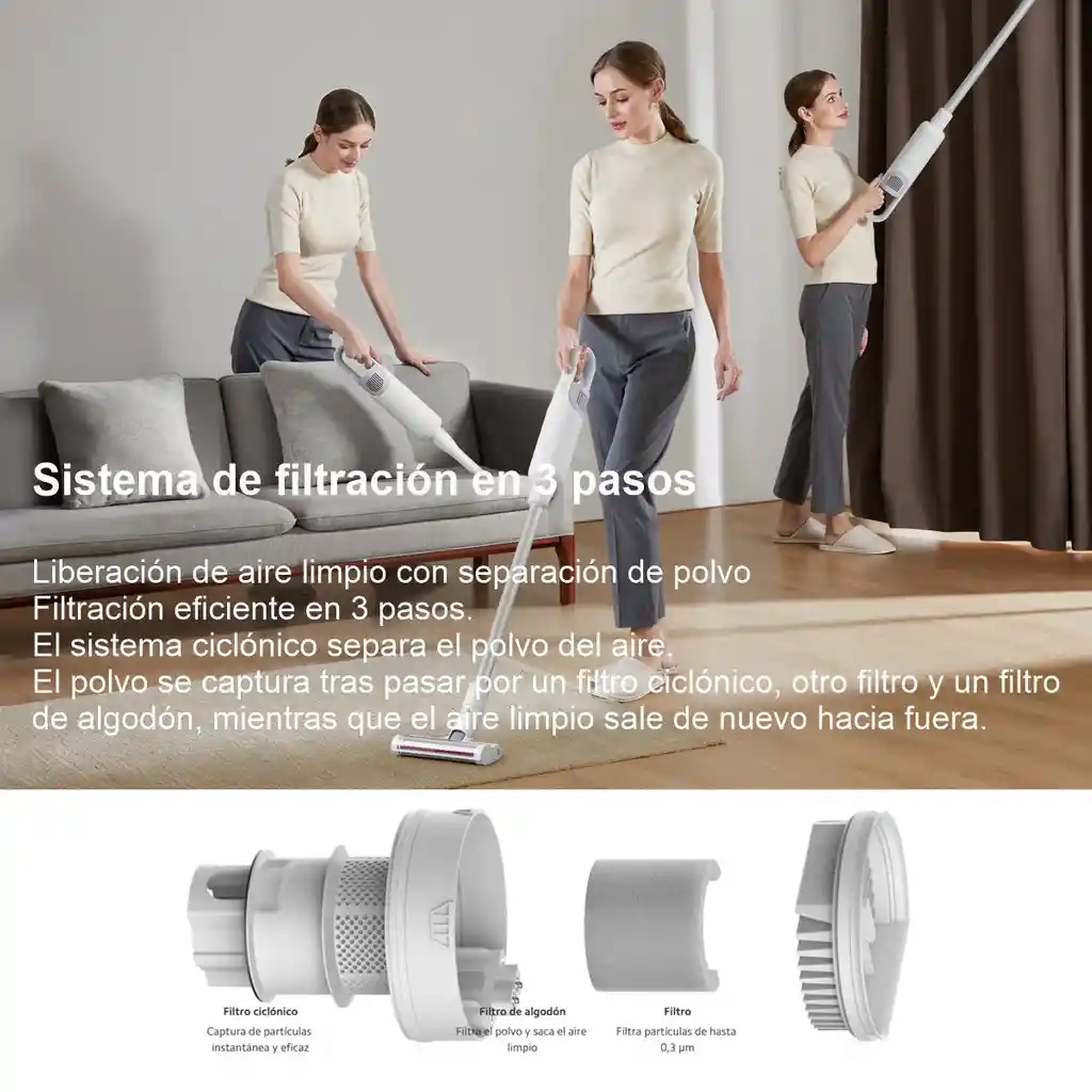 Aspiradora Inalámbrica Ligera Xiaomi Mi Vacuum Cleaner Light