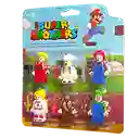 Set X6 Figuras Lego Mario Bros Luigi Muñecos 6cm Blister