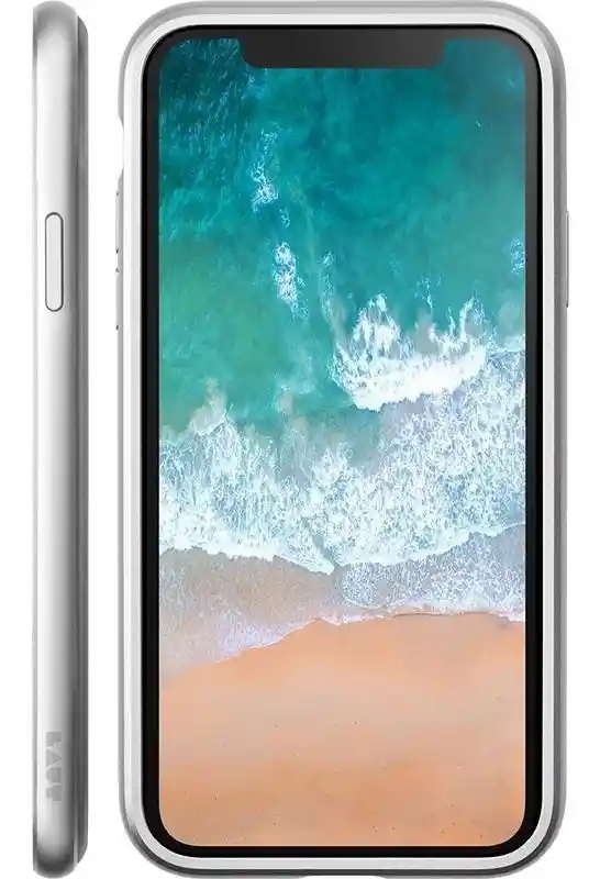 Estuche Para Iphone X Laut Exoframe En Plata