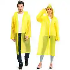 Impermeable Capa De Lluvia Eva Raincoat Botones Para Adulto