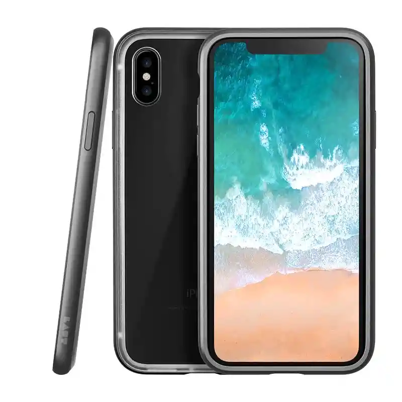 Estuche Para Iphone X Laut Exoframe En Negro