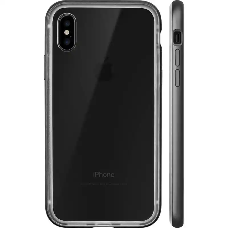 Estuche Para Iphone X Laut Exoframe En Negro