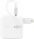 Adaptador Pared De Doble Puerto Moshi Rewind 2 Blanco