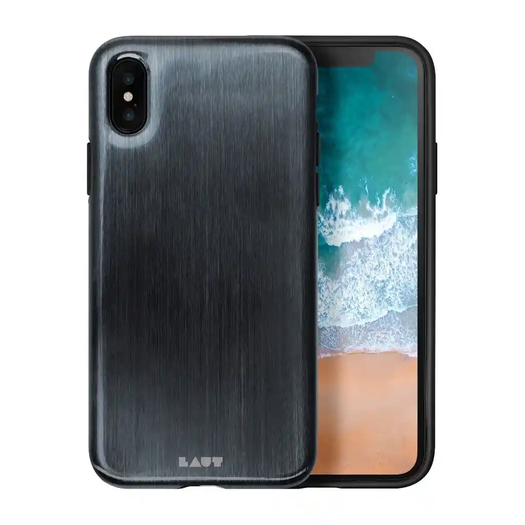 Estuche Para Iphone X Laut Huex Metallics En Negro