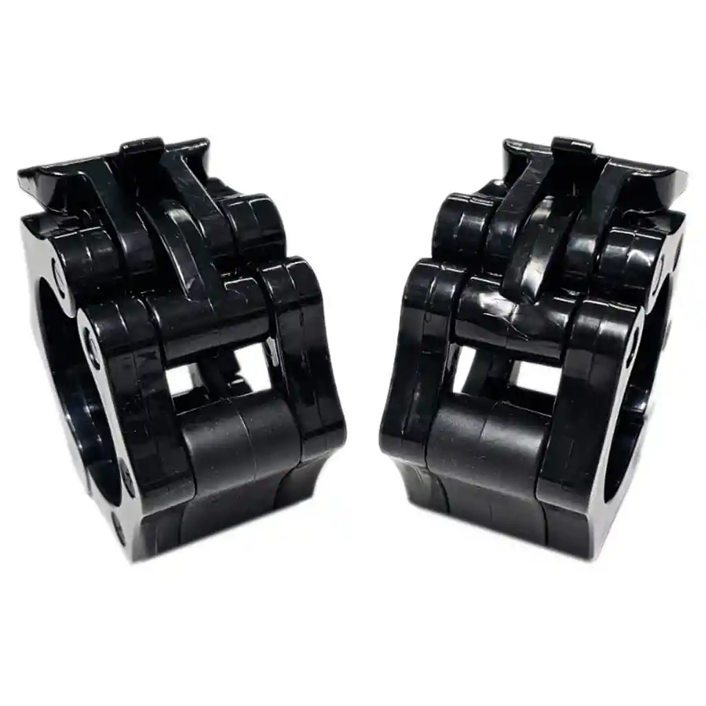 Seguro Barra Olímpica Collarin Tope Clips Profesional Gym X2 (negro)