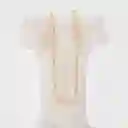 Cadena Oro Aurux Balín Diamantado 5mm De 60 Cm