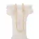 Cadena Oro Aurux Balín Diamantado 5mm De 60 Cm