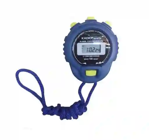Cronómetro Profesional Digital Kadio Kd-6128 Reloj Alarma - Azul