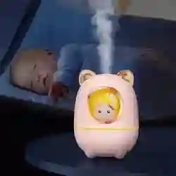 Humidificador De Aire Portátil, Difusor Silencioso De Niebla, Luz Nocturna Usb, Apagado Automático