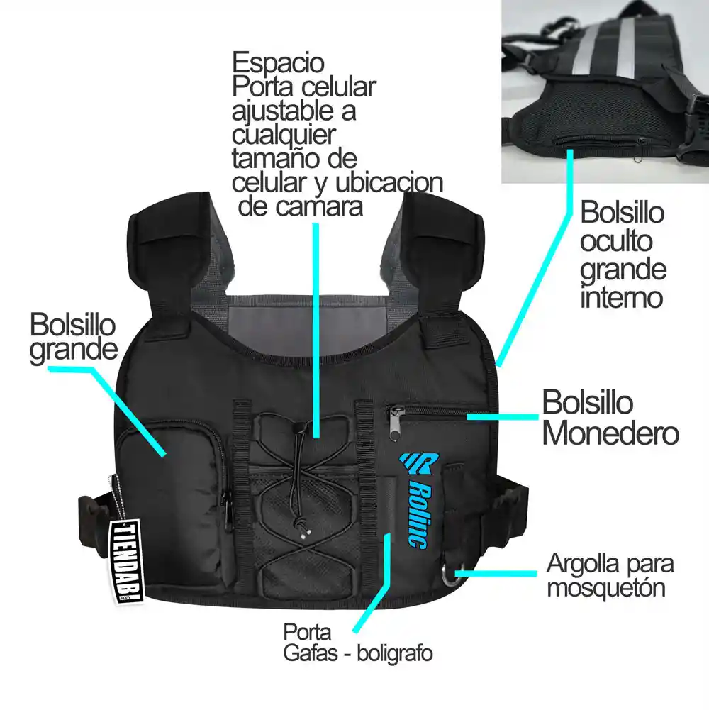 Pechera Cangurera Porta Celular Multiusos