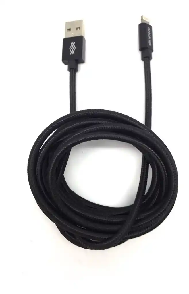 Cable Lightning En Nylon Trenzado De 2 M X-doria En Negro