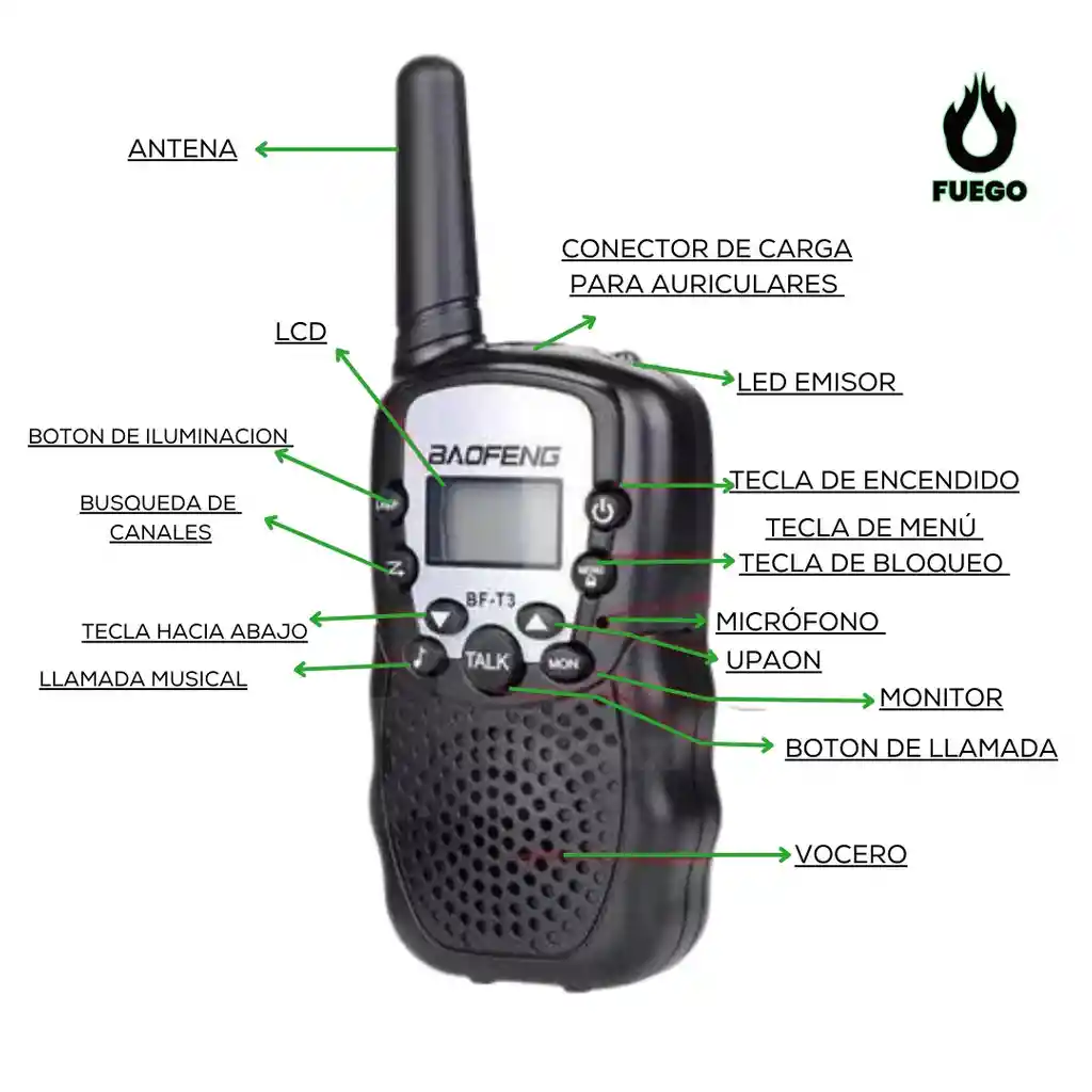 Walkie Talkie Bf-t3