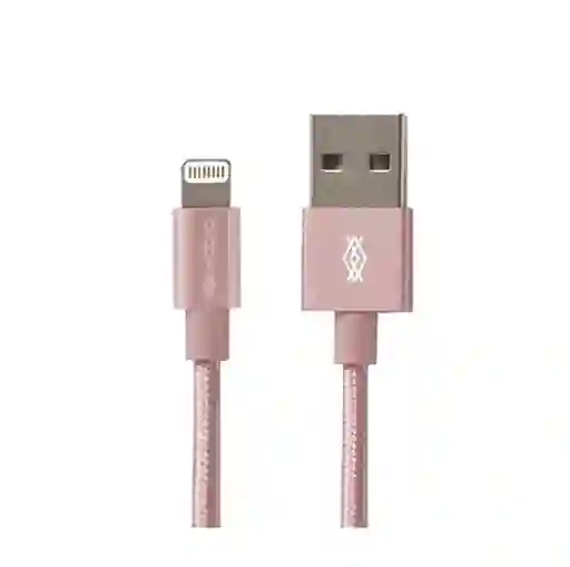 Cable Lightning En Nylon Trenzado De 2 M X-doria En Oro Rosa