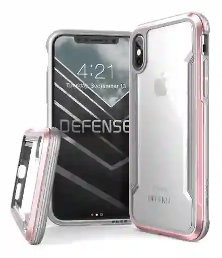 Estuche Para Iphone Xs / X X-doria Defense Shield Oro Rosa